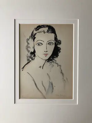 Kees van Dongen - Pochoir - Portrait de femme kopen? Bied vanaf 950!