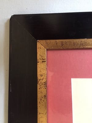 Theo van der Nahmer - Abstract Figuur - Tekening, Ingelijst kopen? Bied vanaf 90!