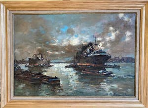 Buy Henri Joseph Pauwels - H.J. Pauwels (1903-1983) Marine? Bid from 170!