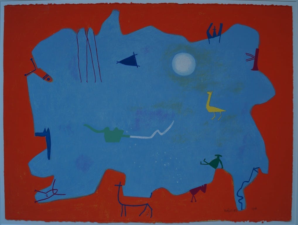 Jan Roede - Jan Roëde - gesigneerde zeefdruk - verkocht voor € 80!