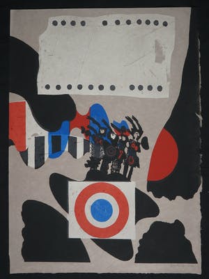 Jef Diederen - Houtsnede en ltiho op rijstpapier, Zonder titel kopen? Bied vanaf 1!