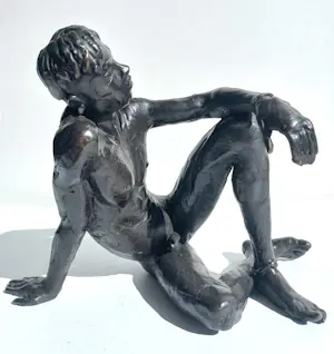 Marcel Joosen - Zittend naakt, bronzen beeld (unica) kaufen? Bieten Sie von 1000!