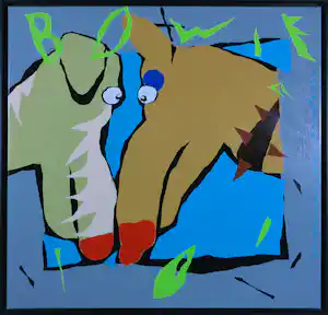 Jeroen Gerlofsma - Acryl, Honden - Ingelijst verkauft für € 50!