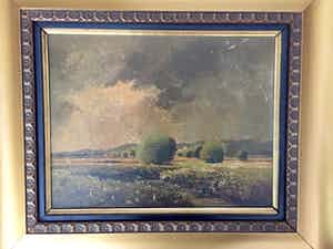 Karl Schaette - Hollands weilanden - Olieverf op paneel, Ingelijst verkocht voor € 35!