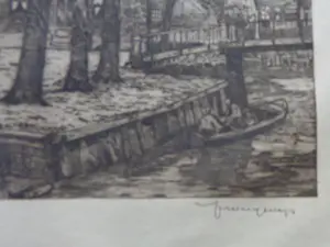 Hendrik Weegewijs - LOT VAN 2 WERKEN / ZW-W ETS / 32x50cm / SIG kopen? Bied vanaf 25!