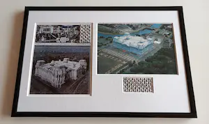 Christo - gesigneerde artcard + 1 met 2 fabrics kopen? Bied vanaf 380!