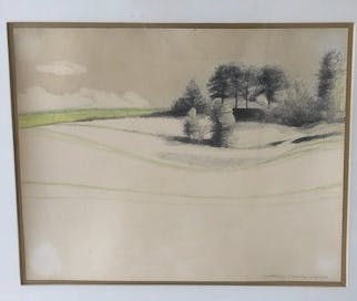 Aat Verhoog - Potlood tekening Aat Verhoog 1933 - Van de Grand Bru. kopen? Bied vanaf 1!