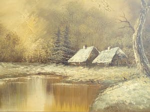 Henner Knauf - Winterlandschap kopen? Bied vanaf 85!