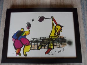 Herman Brood - Zeefdruk. Titel, "Tennissers ". kopen? Bied vanaf 175!