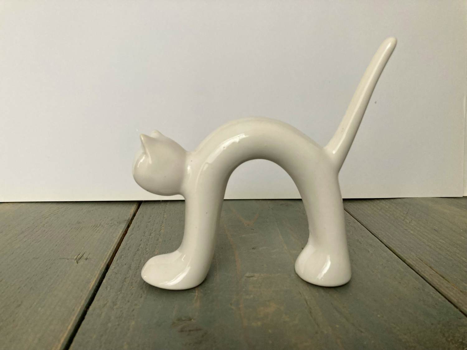 Naaman Porcelain Israel - Kat met holle rug kopen? Bied vanaf 40!