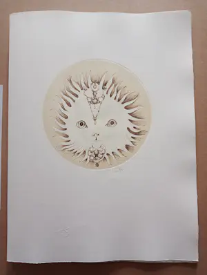 Leonor Fini - Leonor Fini Ets Surrealisme Le Chat Soleil 1975 kopen? Bied vanaf 75!