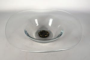 Corry Ammerlaan - Brons en glas, Schaal met medaillon kopen? Bied vanaf 20!