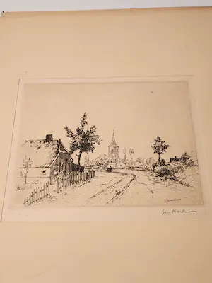 Jan Poortenaar - Holland, Tweede Reeks, Zes Etsen Ter Gelegenheid Van Het Bevrijdingsjaar 1945 kaufen? Bieten Sie von 50!