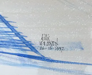 Gillis van Oosten - Abstracte compositie met boten en masten kopen? Bied vanaf 60!