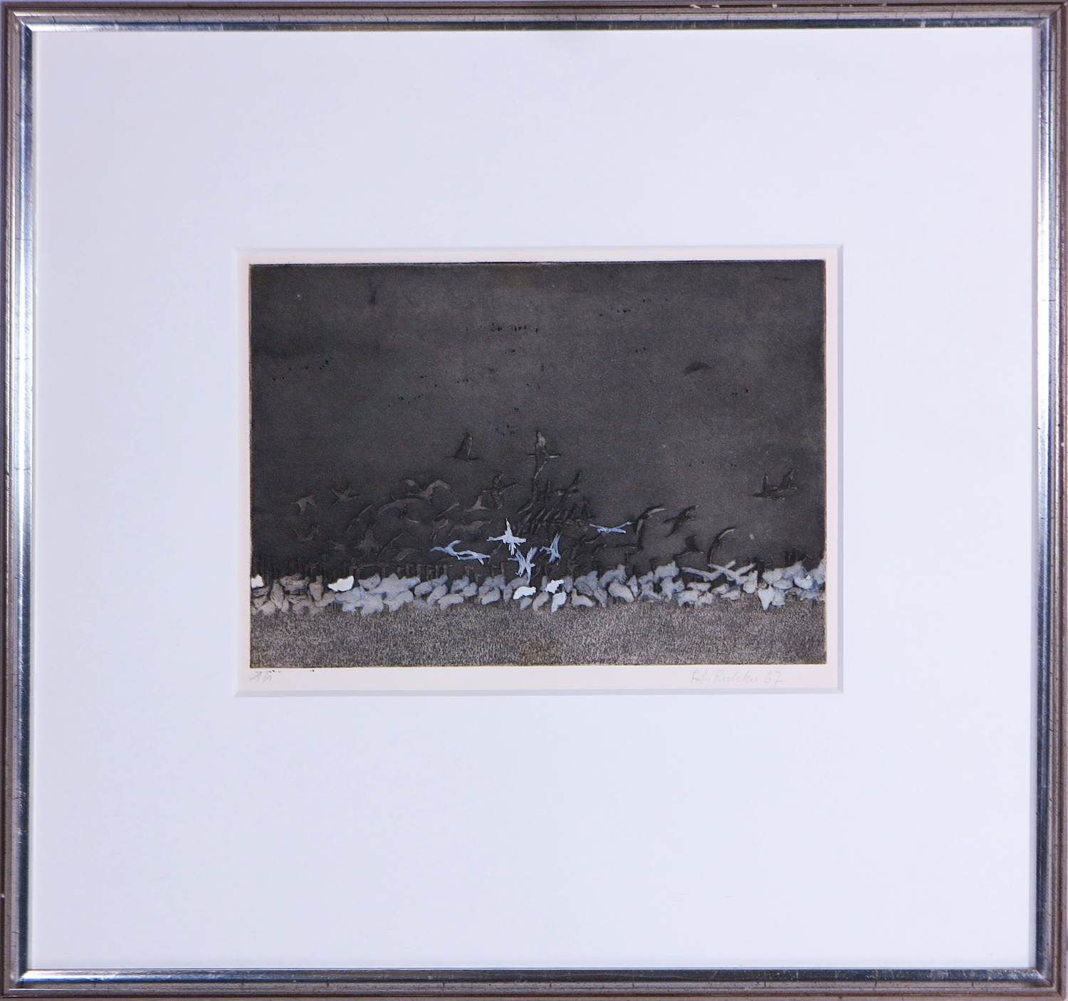 Peter Redeker - Ets, Vogels - Ingelijst kopen? Bied vanaf 80!