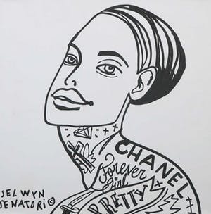 Selwyn Senatori - Acryl op doek, Chanel kopen? Bied vanaf 100!