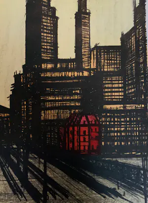 Bernard Buffet - New York II, 1965. Lithografie. kopen? Bied vanaf 25!