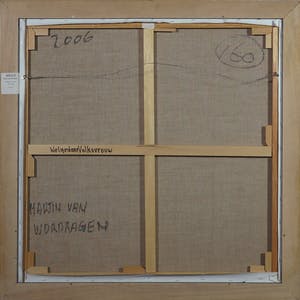 Martin van Wordragen - Olieverf op doek, Welgedane volksvrouw - Ingelijst (Groot) kopen? Bied vanaf 250!