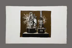 Herman Berserik - Monochrome 1974/75 Ets "olielampen" - kleine oplage (50) gesigneerd kopen? Bied vanaf 36!