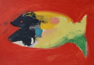 Eugene Brands - Litho: 'Exotische Vis'- Ingelijst kopen? Bied vanaf 290!