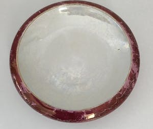 Societe Ceramique - Unica rood parelmoer schaal kopen? Bied vanaf 25!