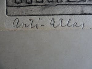 Frans Verpoorten - Ets, Anti-Atlas. ( proefdruk ) kopen? Bied vanaf 30!