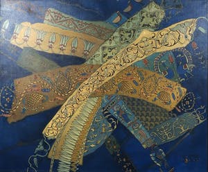 Valentin Bakardjiev - Olieverf op doek, Wild carpet III, (Groot) kopen? Bied vanaf 1!