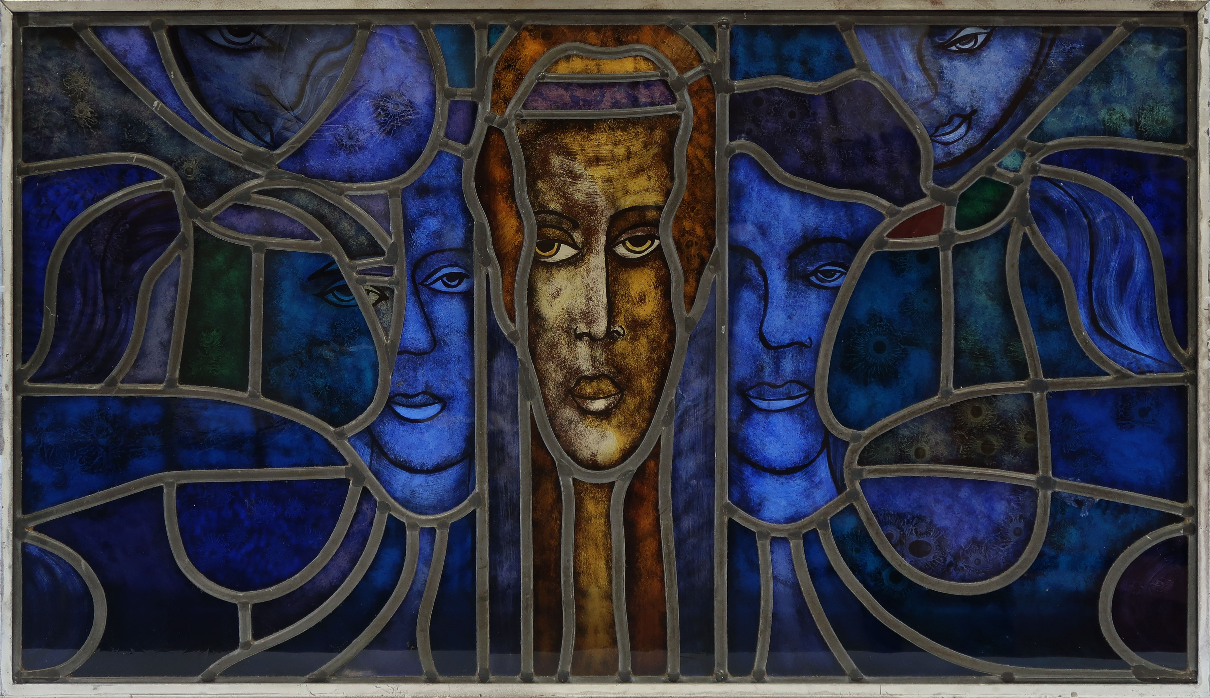 Franca Muller Jabusch - Glas-in-loodraam, Gezichten kopen? Bied vanaf 150!