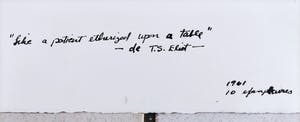 Caroline Lee - "Like a patient etherized on a table" kopen? Bied vanaf 100!