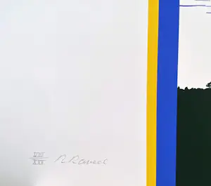 Roger Raveel - De Leie - gesigneerde zeefdruk kopen? Bied vanaf 850!