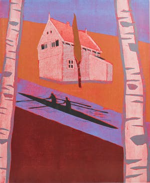 Henriette Boerendans - Roeiers - 25/25 - ingelijst kopen? Bied vanaf 1!