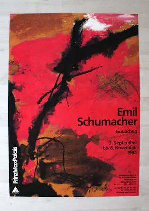 Emil Schumacher - "Gouachen" - Ausstellungsplakate - handsigniert - (84 x 59 cm) kopen? Bied vanaf 99!