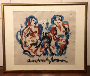 Anton Heyboer - Vrouwen (Schitterend ingelijst) verkocht voor € 599!