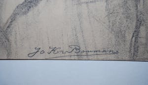 Jo Kruyder-Bouman - (=vrouw van Herman Kruyder) - - - Portret jongedame - - - kopen? Bied vanaf 45!