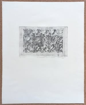 Andre Thomkins - Diesseits verrückt, jenseits entrückt, Radierung kopen? Bied vanaf 75!