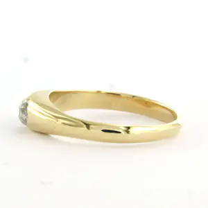 14k gouden ring met roos geslepen diamant tot. 0.15ct – G/H - SI kopen? Bied vanaf 310!