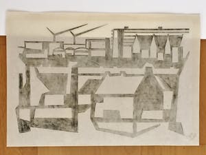 Juul Neumann - Tuinstad (linosnede) kopen? Bied vanaf 30!