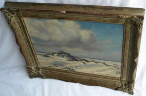 Martin van Waning - Olieverf op paneel , “Schiermonnikoog” – in originele lijst – ca 1950 kopen? Bied vanaf 250!