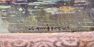 Jan Simon Knikker (jr.) - Rivierlandschap met vissersboot kopen? Bied vanaf 395!