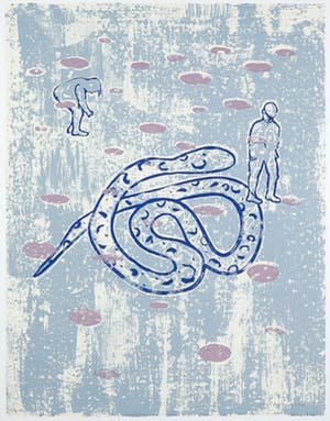 Anne Semler - Litho, Im Bos II - Ingelijst kopen? Bied vanaf 1!