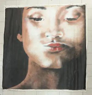 Victor Landeta - Acryl op doek, Portret kopen? Bied vanaf 1!