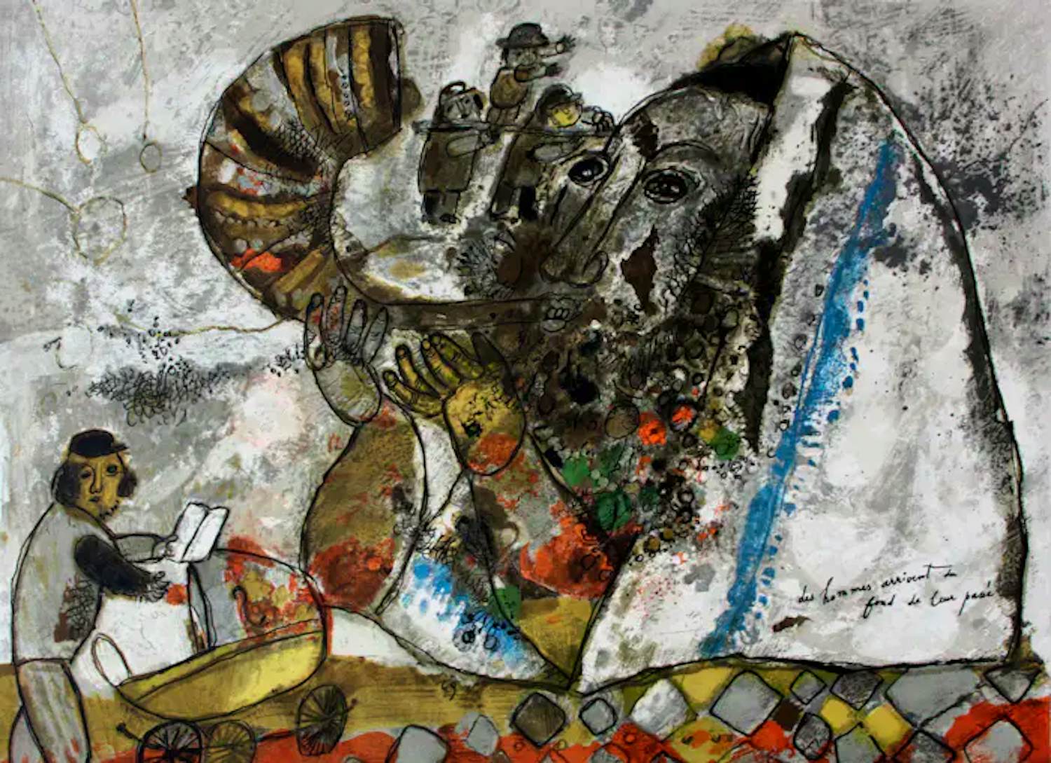 Theo Tobiasse - Litho: Mannen komen aan, uit hun verleden kopen? Bied vanaf 195!