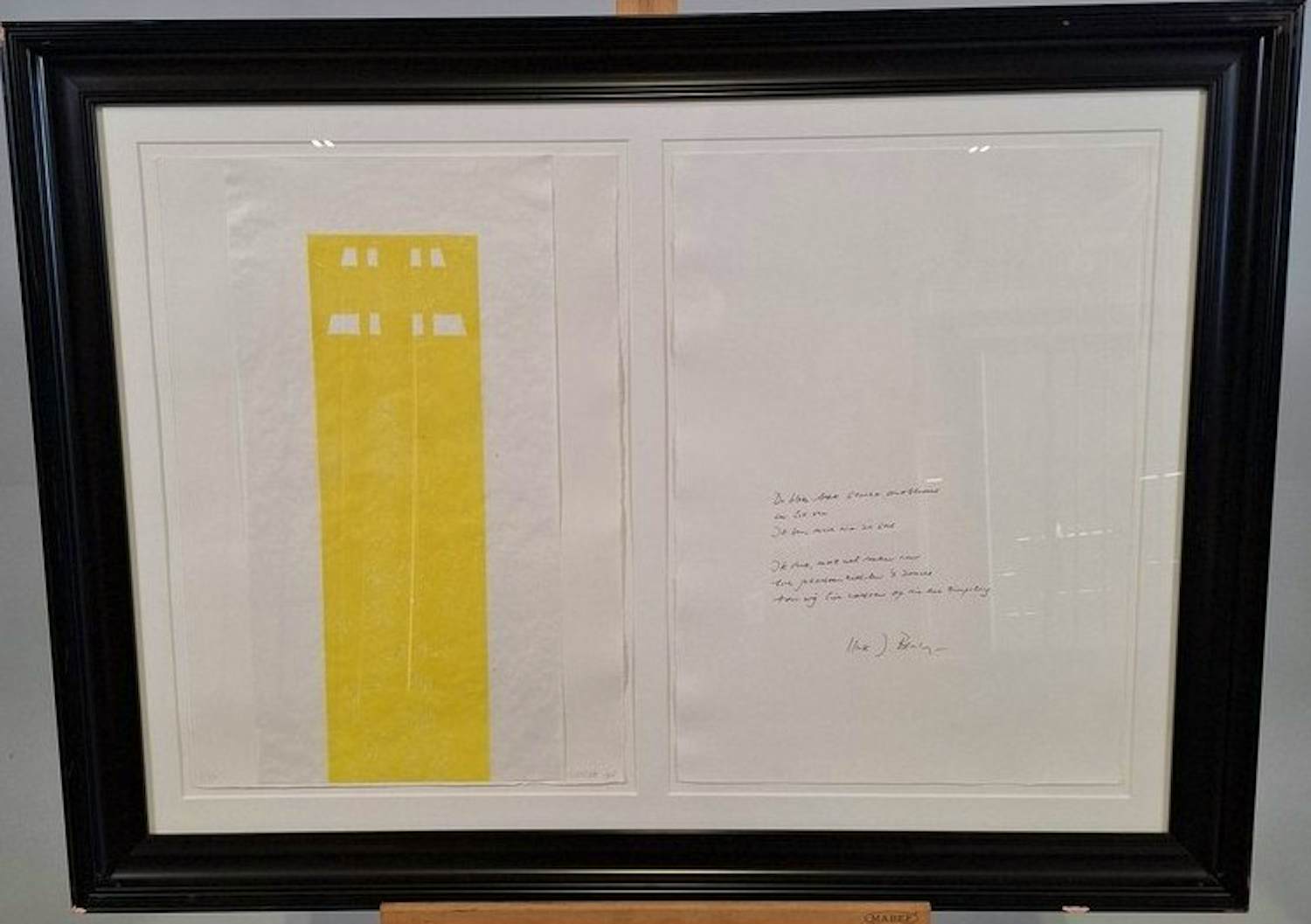 Dick Cassee - Dick Cassée & Henk J-Bernlef (zeefdruk & gedicht) kopen? Bied vanaf 95!