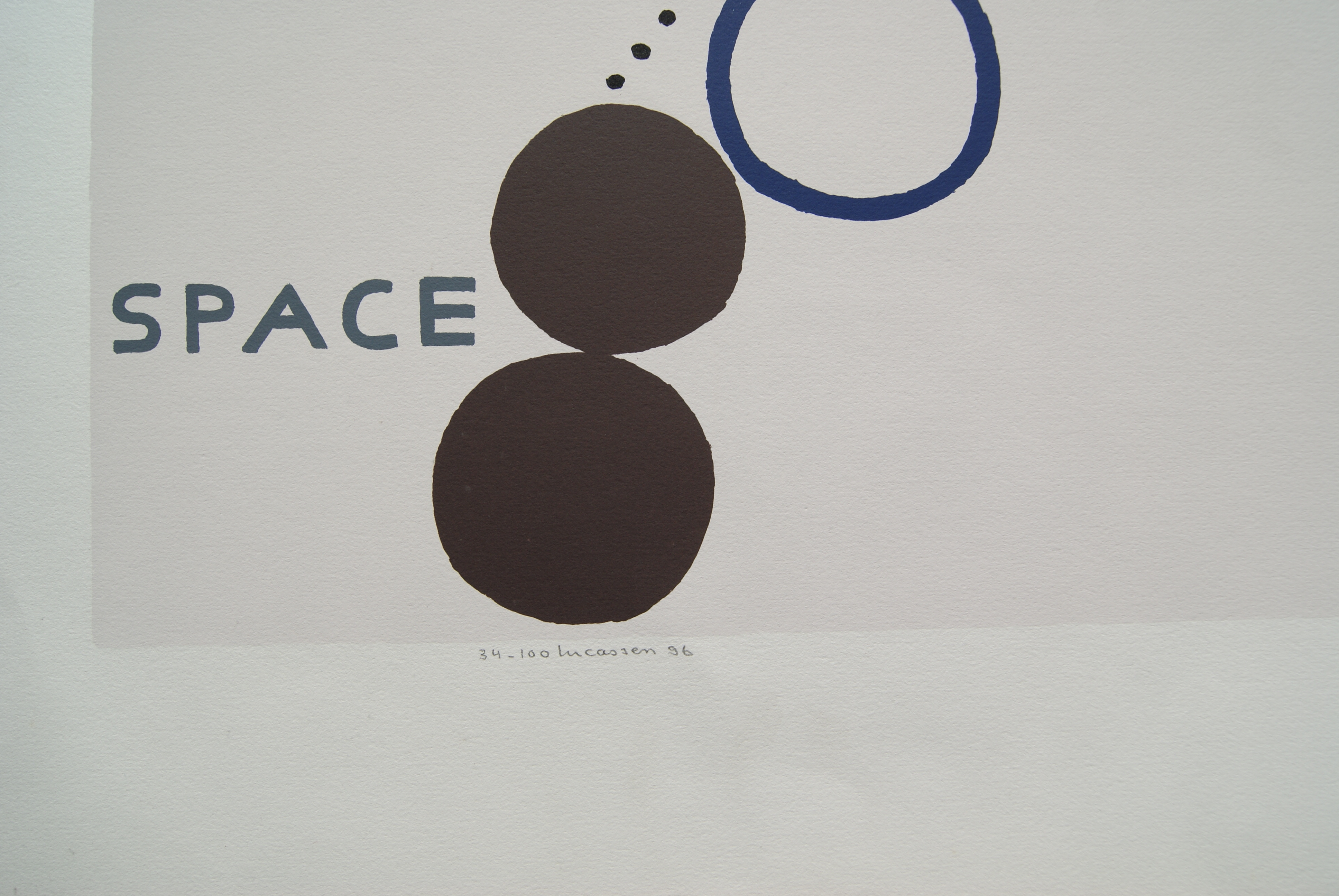 Reinier Lucassen - litho 'Space Image' - oplage 100 ex. - 1996 kopen? Bied vanaf 10!