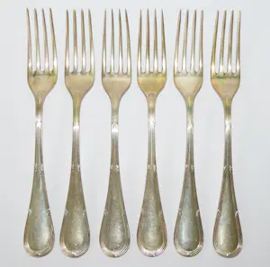 Antiek zilveren bestek, 27 stuks kopen? Bied vanaf 2100!