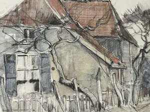 Xeno Munninghoff - Zicht op boerderijen Unksepad te Oosterbeek kopen? Bied vanaf 70!