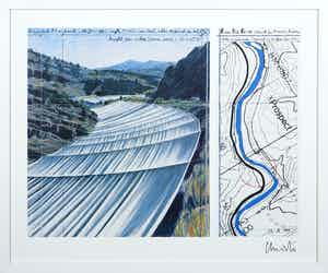 Christo - Gesigneerd exemplaar Over The River - Ingelijst verkocht voor € 1!