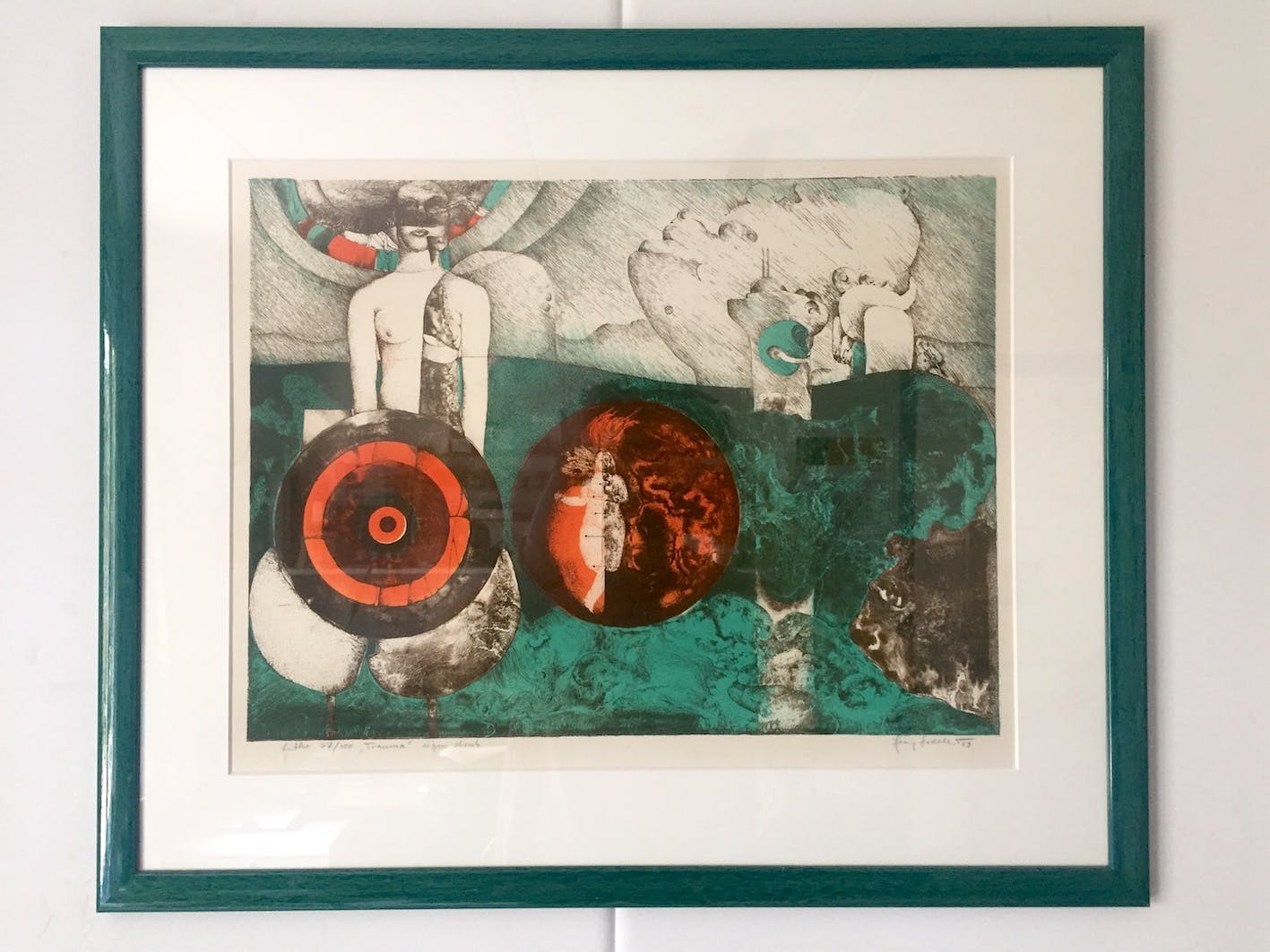 Georg Hadeler - Lithografie, Ingelijst kopen? Bied vanaf 75!