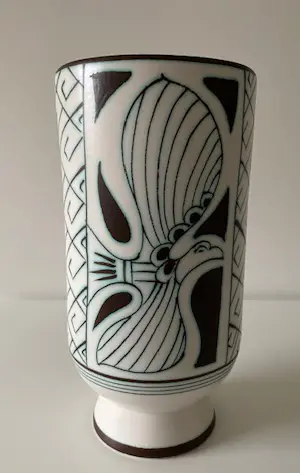 Plateelbakkerij Zuid-Holland - Zeldzame mooie vaas decor Phoenix jaren 50 kopen? Bied vanaf 70!