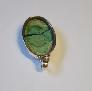 Nieuw een prachtige zilveren hanger met een mooie Turkoois edelsteen kopen? Bied vanaf 65!